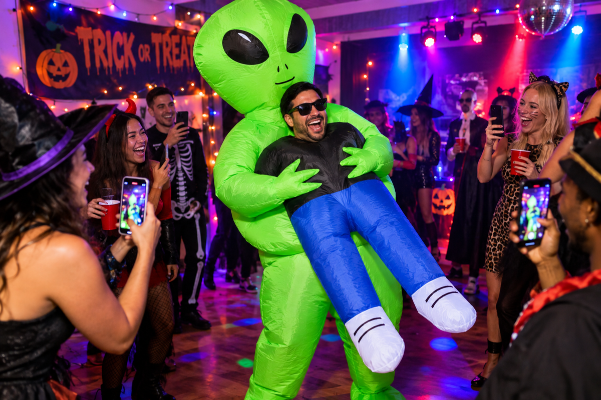Inflatable Alien Costume Party Hero